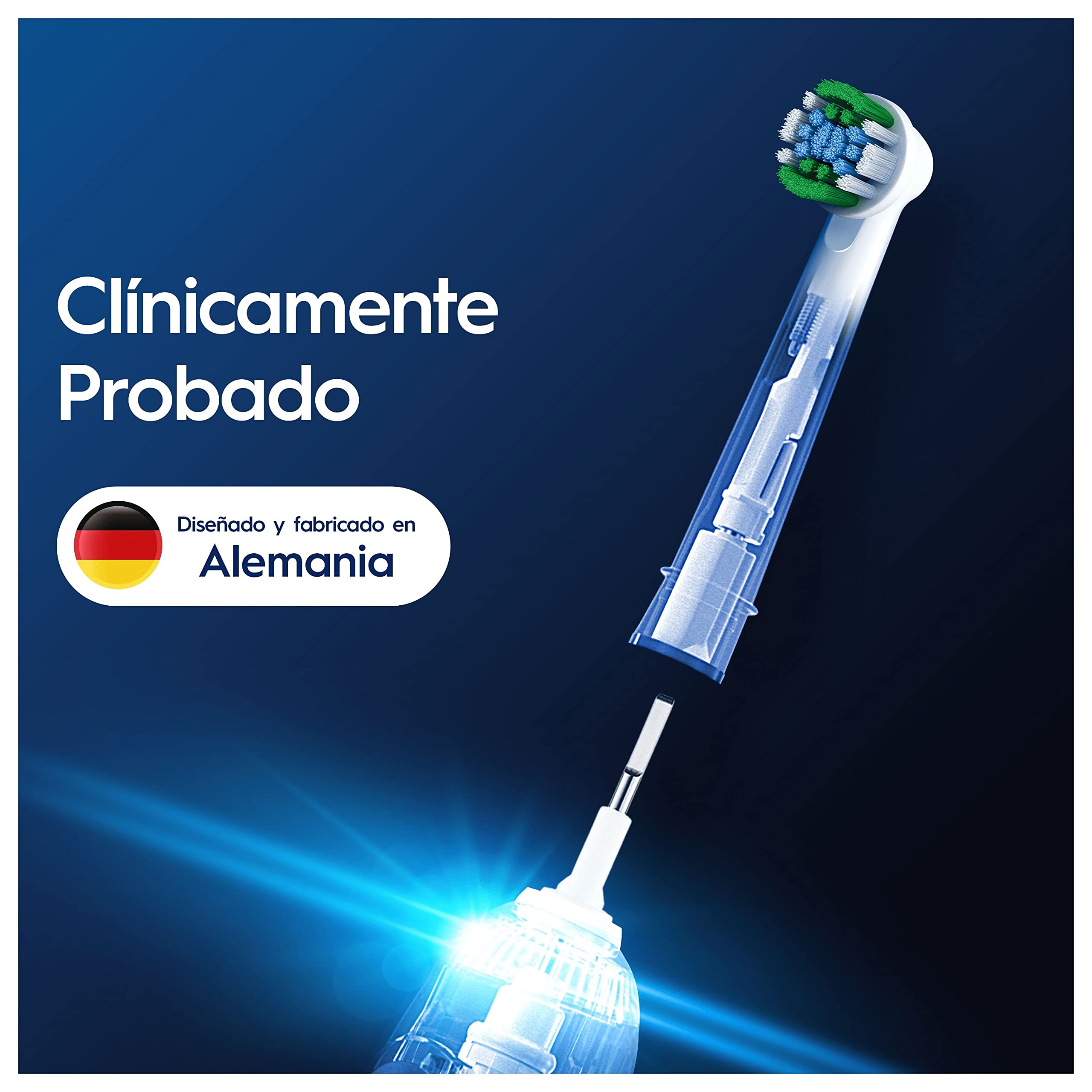 Oral-B Pro Precision Clean Recambios para Cepillo de Dientes Eléctrico, Pack de 8 Cabezales, Blanco - Originales