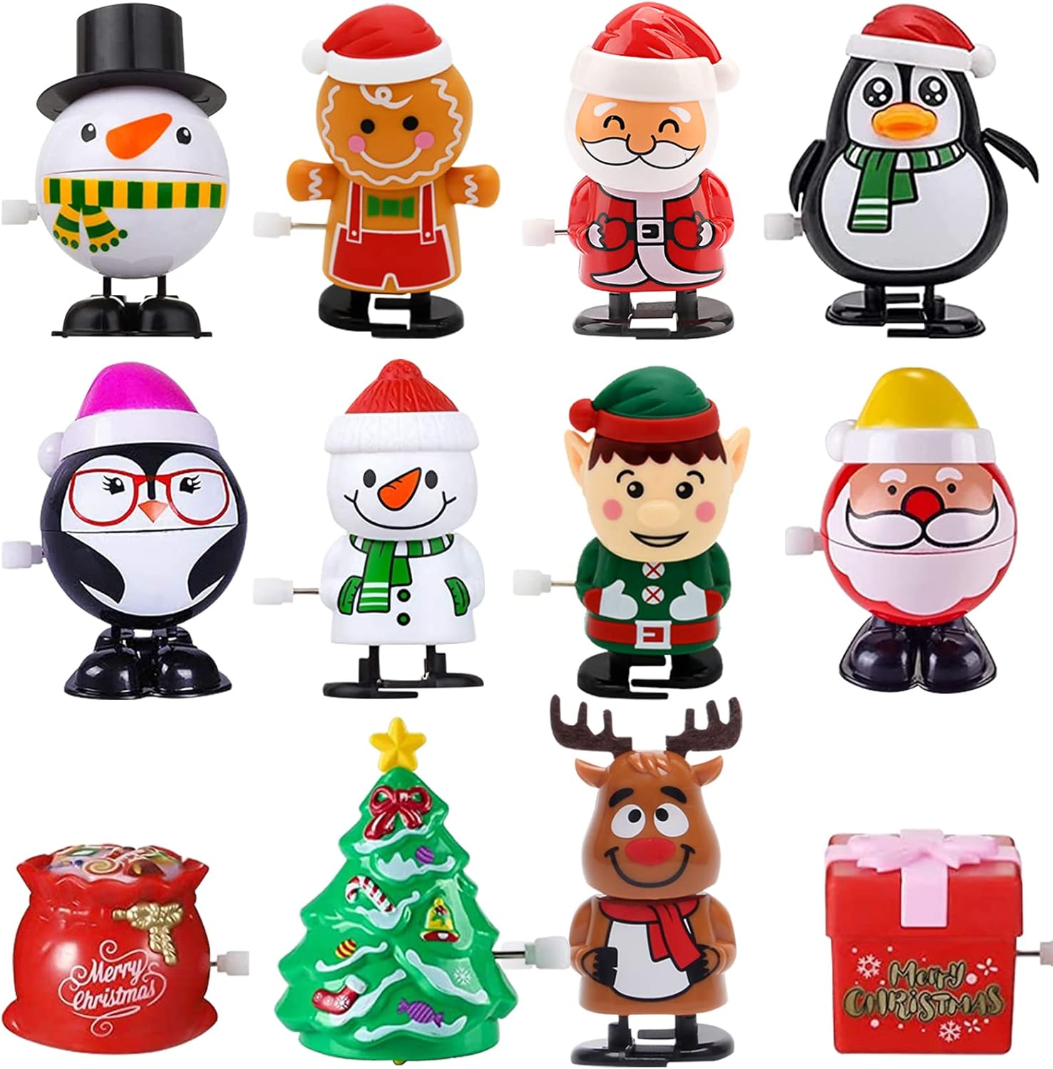 12 Pack Christmas Wind Up Toys, Christmas Stocking Stuffers Wind Up