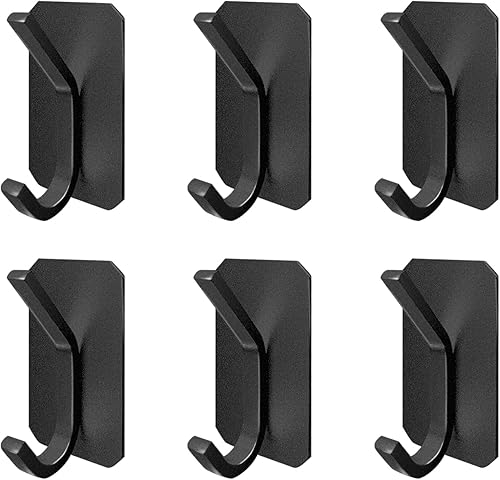 VAEHOLD Ganchos autoadhesivos resistentes, gancho de pared impermeable, ganchos de pared adhesivos sin clavos para toallas, batas, sombreros,