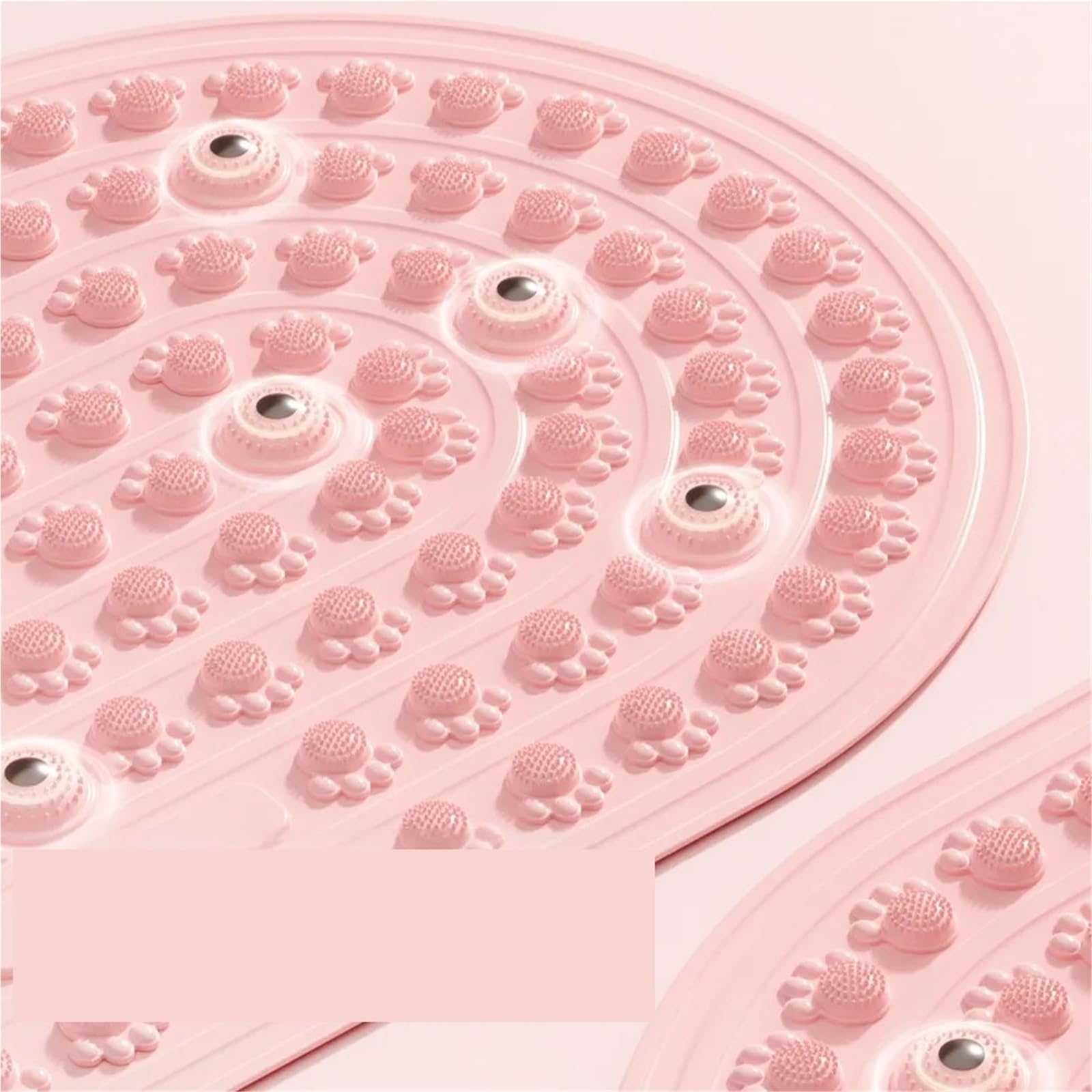 Esterilla Acupresión cojín del masaje pie de los 45x75cm | Estera de acupresión de silicona antideslizante(Pink)