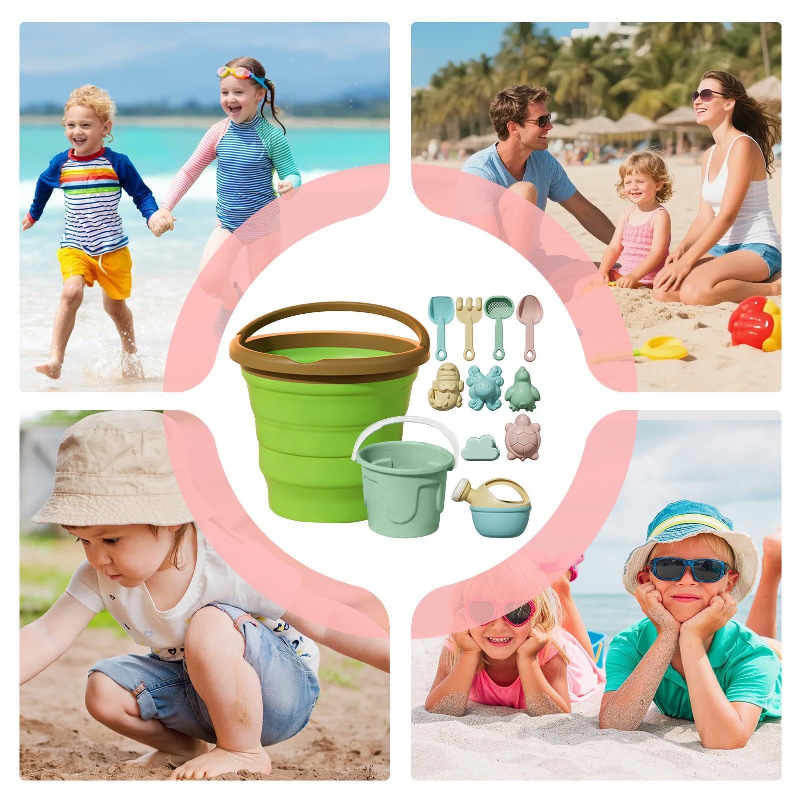 de sable pour la plage Seau Pliable Moules Et Pelle