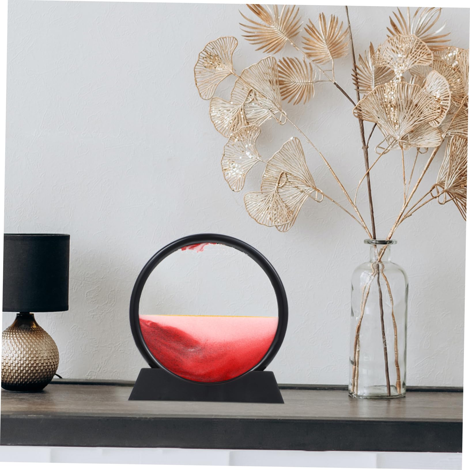 Hohopeti Scultura Sabbiatura con Movimento Decorazione per Casa e Ufficio Creativo per Eventi Speciali Design Elegante con Cornice Nera