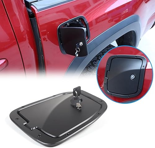 Tapa de repuesto antirrobo para depósito de combustible compatible con ToyotTacoma 2016-2022, tapa de llenado de gas para tanque de combustible de