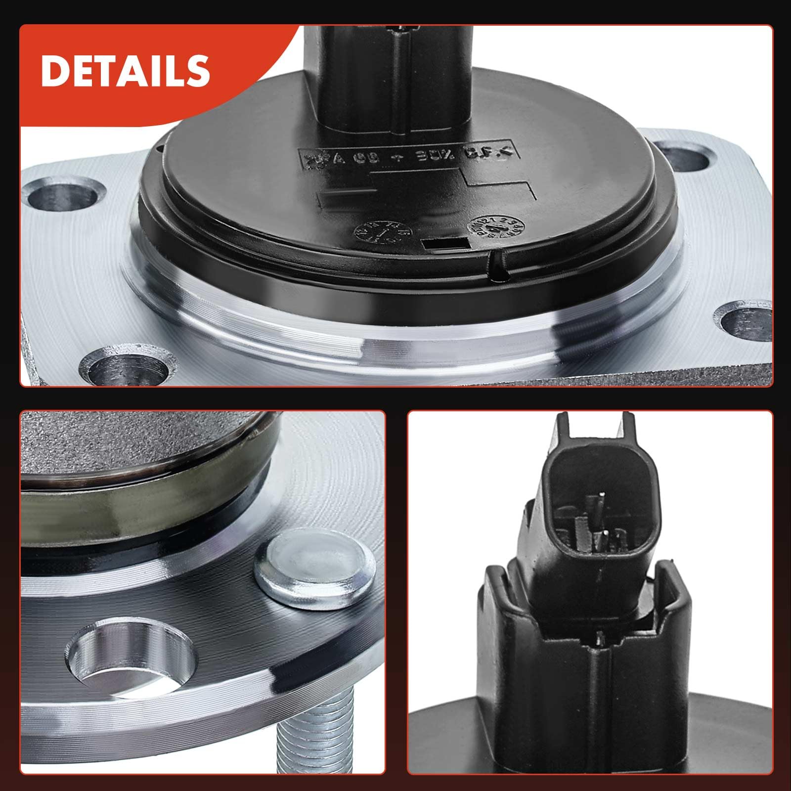 Frankberg Kit de cojinete de rueda trasera con sensor de carcasa ABS | 1115019, trasero Con sensor de carcasa Sensor de Velocidad de las Ruedas Sensor ABS Rueda con brida ⌀136