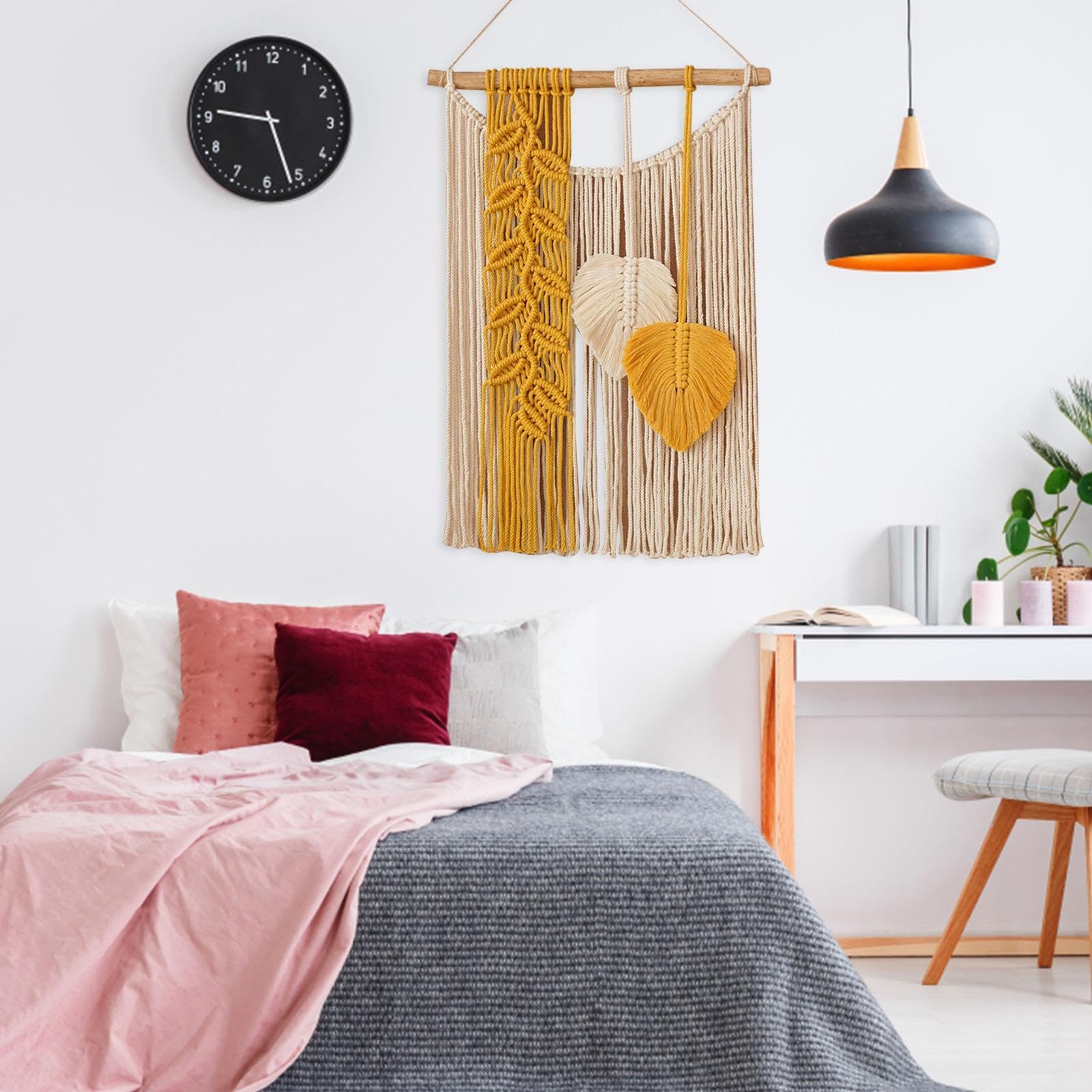 Arazzo da Parete Fatto a Mano - Arte da Parete in, Decorazione da Parete in arazzo Moderno Bohemien, Decorazione da Parete per casa, Appartamento, dormitorio