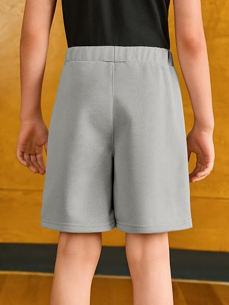 Haloumoning Pantalones cortos de verano para niño, elásticos, bermudas, elásticos, con bolsillos - 3