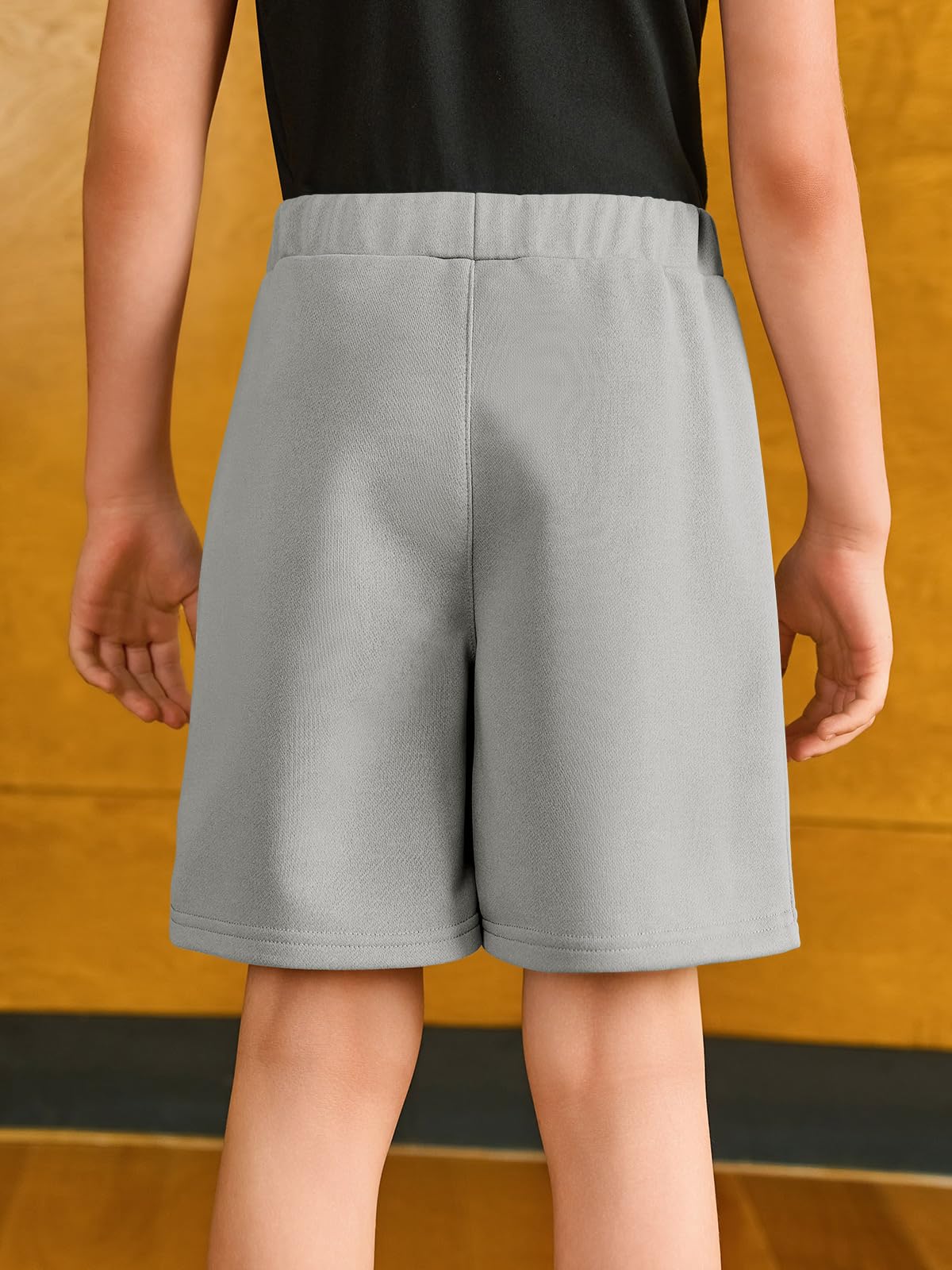 Haloumoning Pantalones cortos de verano para niño, elásticos, bermudas, elásticos, con bolsillos — view 3