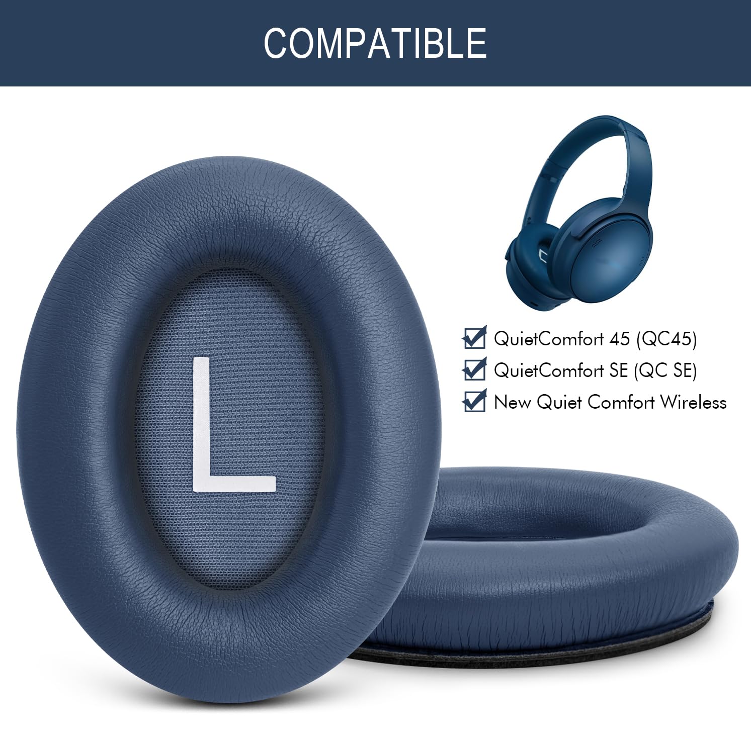 Amazon | Bose QC45 & QC & SE & QC Wireless 交換用イヤーパッド