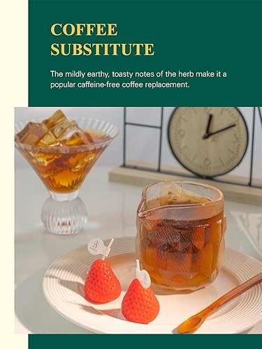 Miniatura 6 de GLDNT Bolsas de té de raíz de diente de león tostado orgánico, aroma tostado y sabor suave, sin cafeína, 100 unidades