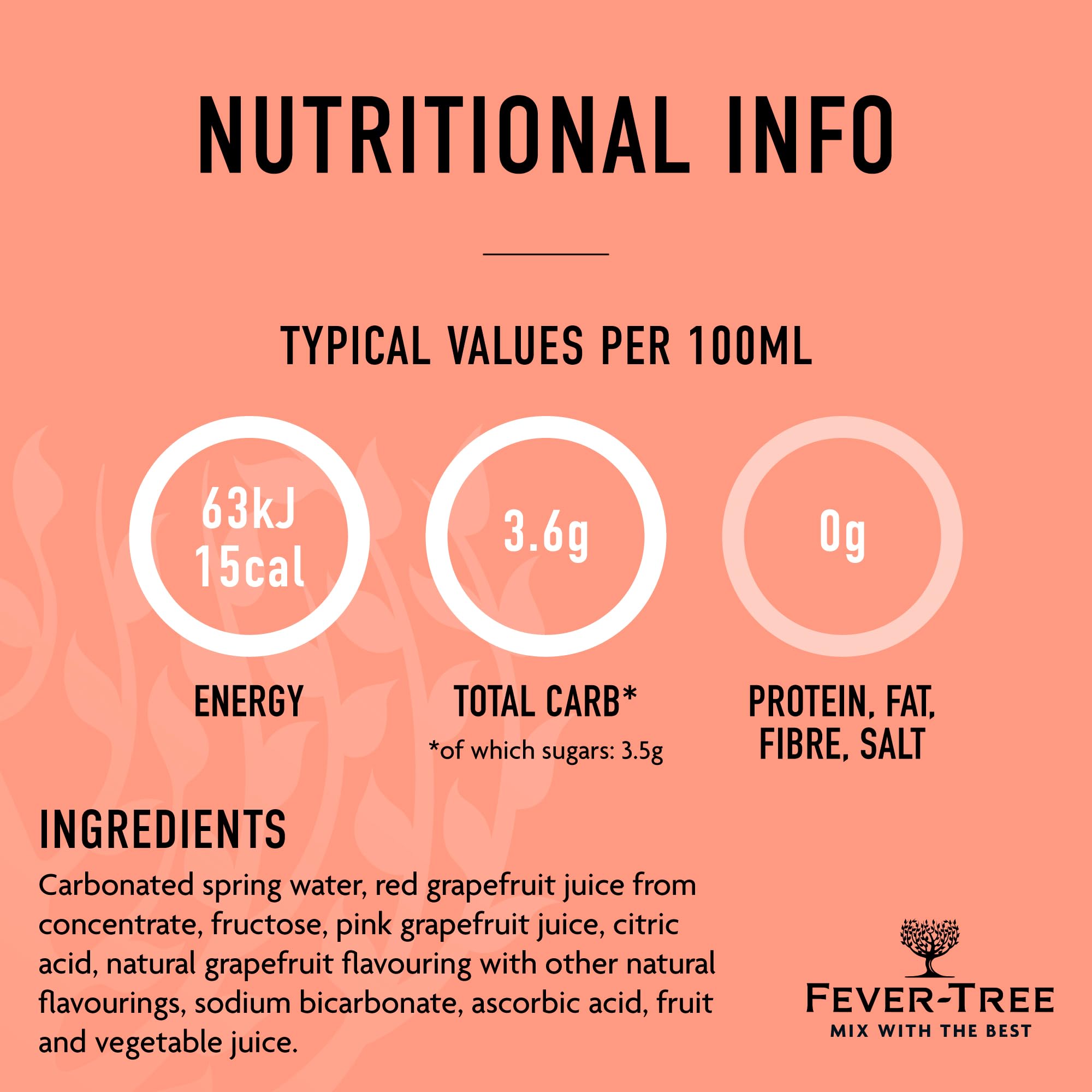 Fever Tree Pink Grapfruit, 4 piezas