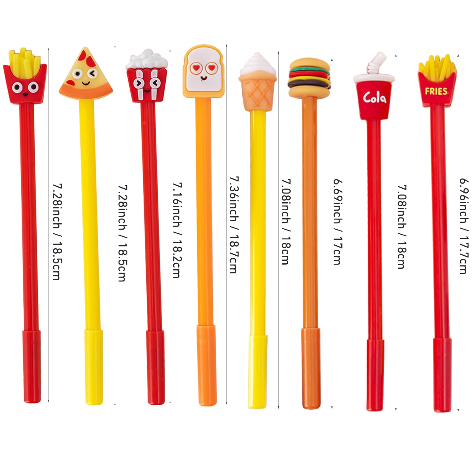 40 bonitos bolígrafos de tinta de gel para alimentos, hamburguesa Kawaii de 0.5 mm, tinta negra, bolígrafos de escritura novedosos para escribir, tomar notas, suministros para el hogar y la