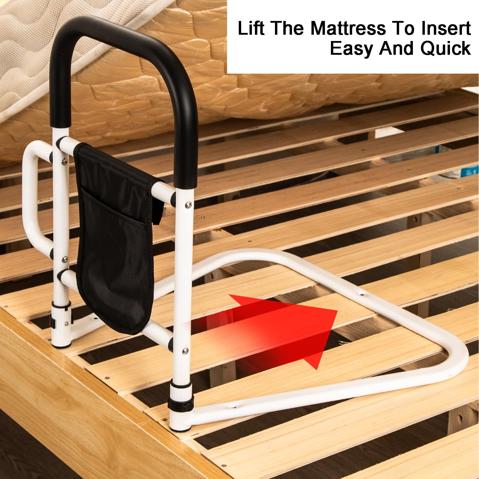 Ringhiere Di Sicurezza For Letto,Corrimano Sul Comodino,Aiuto For Stare In Piedi For Anziani,Aiuto For Stare In Piedi Senza Pugni Domestici,Adatto For Anziani E Disabili