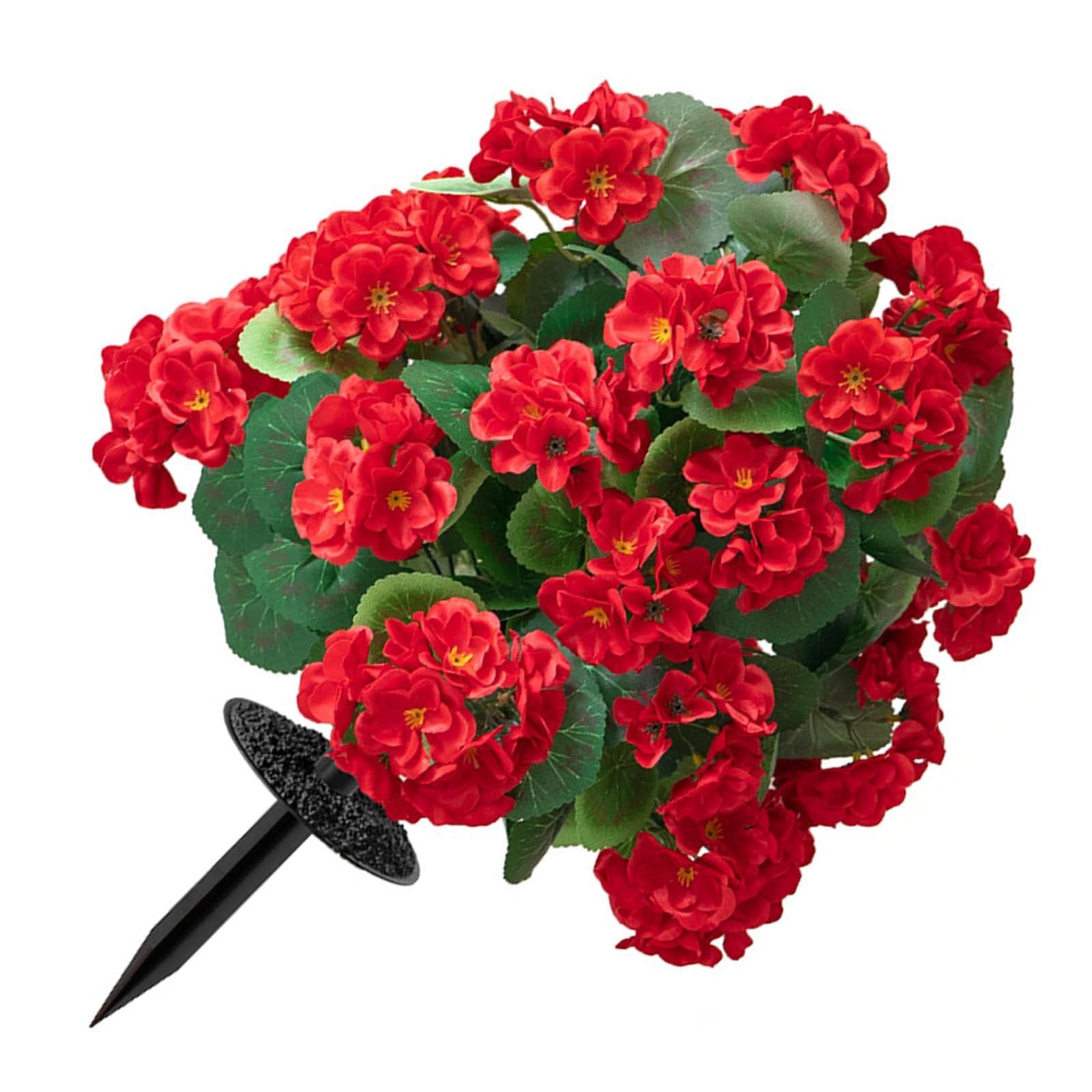 ZEPFJHE Realistic Crabapple Flower Ground Stake Artificial Floral Decors Floor Insert for Home Garden Parties Wedding Decoration Celebration Blossomy Arrangements