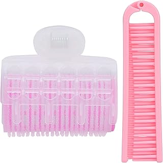 Franja Rolo de Cabelo, Pente Dobrável Design Seguro Rolo de Cabelo Curvador Portátil Conviniente Eficaz para Volume Franja para Penteado Faça Você Mesmo