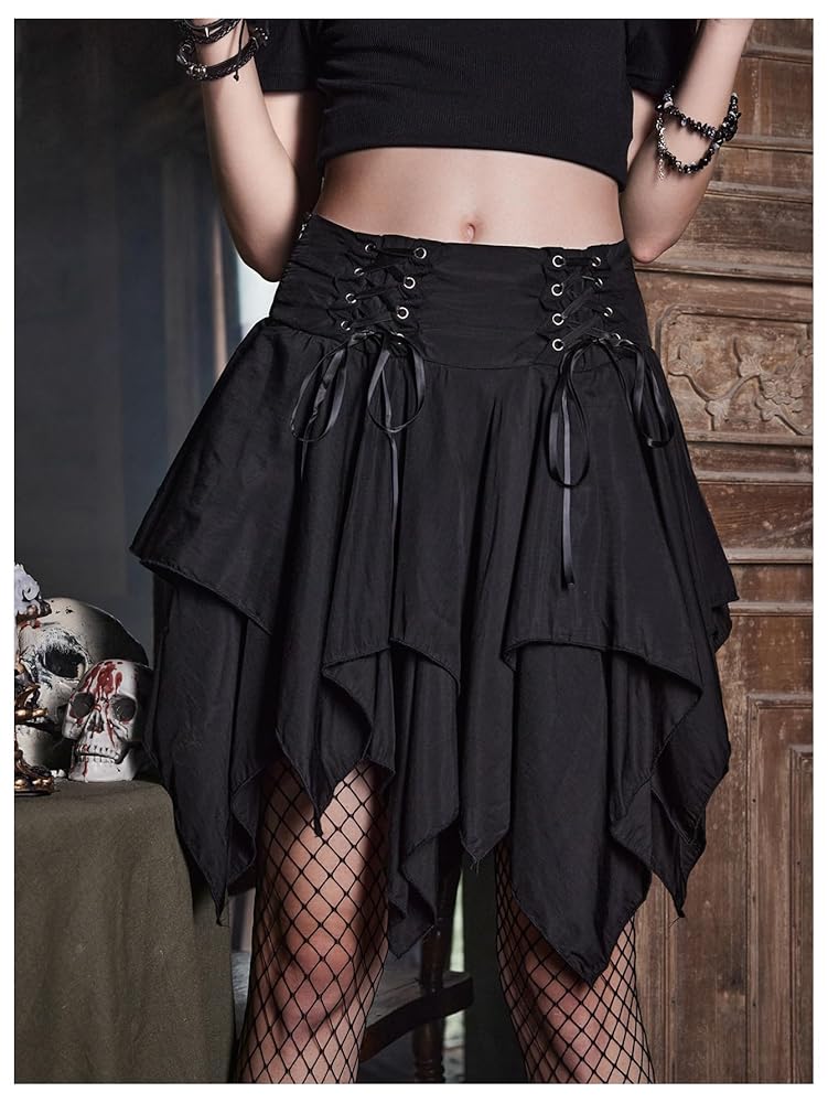 deres Greta / first step skirt （BLACK） GRETA GARBO BLACK SKIRT