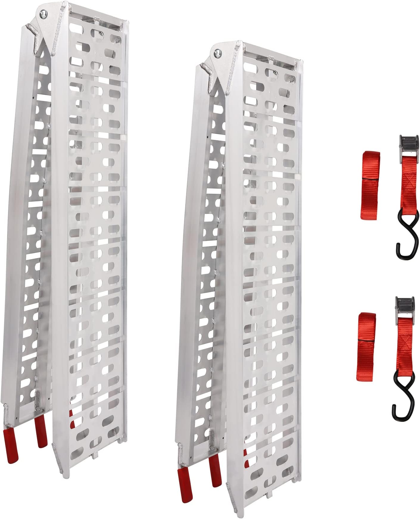 9 ft Portable Aluminum Folding Ramp Fit for UTV ATV Loading