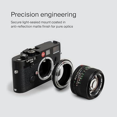 Miniatura 7 de Urth Adaptador de montaje de lente compatible con lente M39 a cuerpo de cámara Leica M (líneas de marco de 1.378-5.315 in)