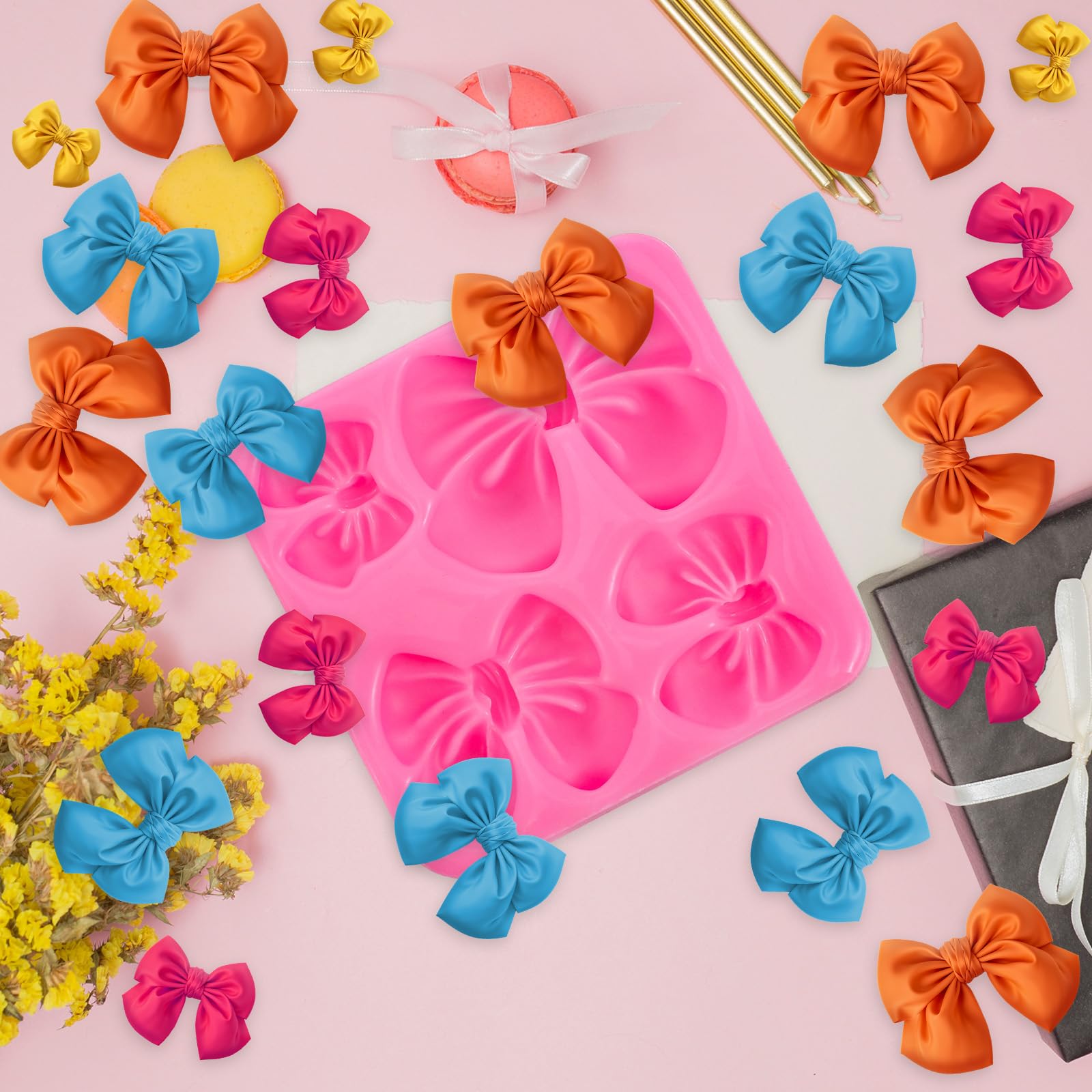 Confezione Da 2 Stampi In Silicone Per Cake Pop, Cioccolato E Caramelle - Forme Ad Arco E Fiocco Per Dolci, Feste E Pasticceria Fai Da Te - 6