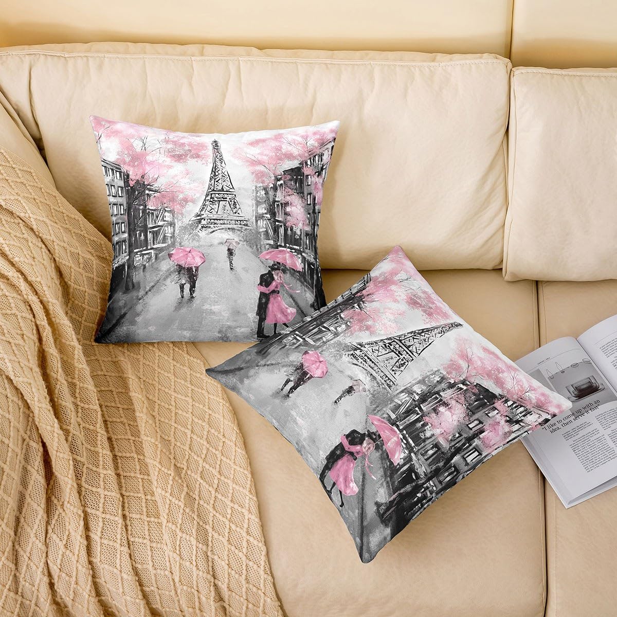 PATRICK FREY フランス　パリ　クッションカバー Amazon.co.jp: パリ クッションカバー フレンチ エッフェル塔 枕