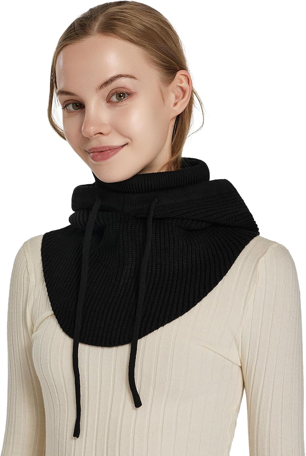 Knit Balaclava Women Winter Hats for Women Winter Face Mask Ski Mask for Men and Women Warm Face Cover Neck Warmer - Image 8