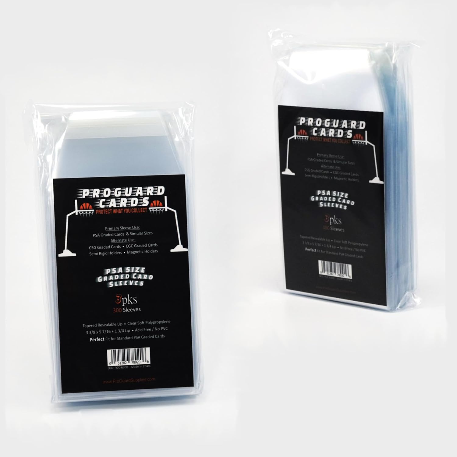 300 PSA Perfect Fit Sleeves Graded Card Sleeves for PSA Slabs & More