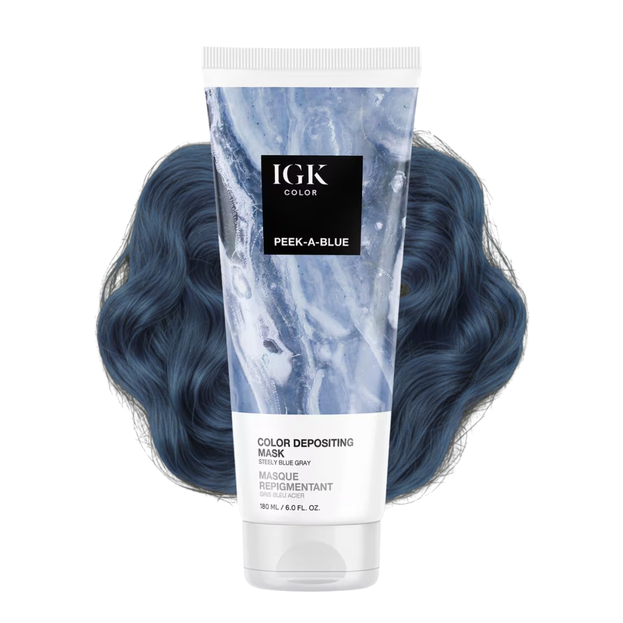 nit alcove ライトブルー アイマスク Amazon.com: IGK Color Depositing Mask PEEK-A-BLUE - Steely Blue