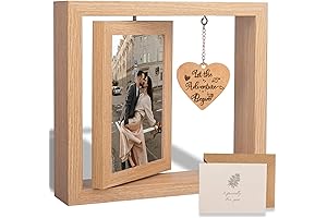 Engaging Rotating Floating Picture Frame for Couples