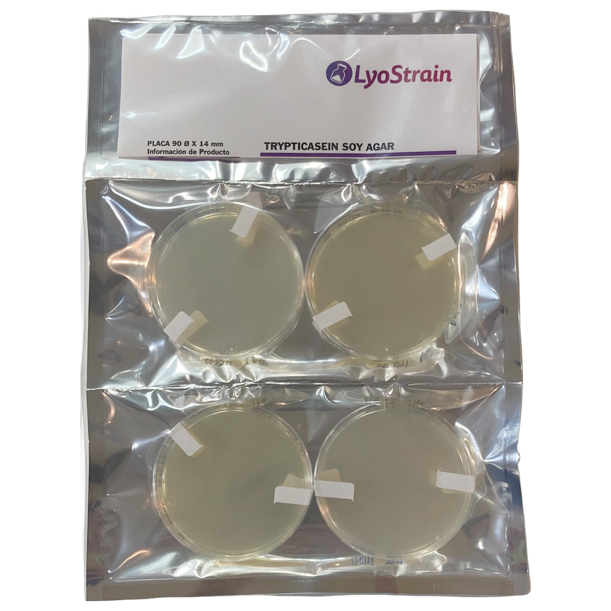 PLACAS AGAR TSA CRECIMIENTO GENERAL BACTERIAS - 20 PLACAS PETRI CON AGAR - MEDIO CULTIVO MICROBIOLOGICO