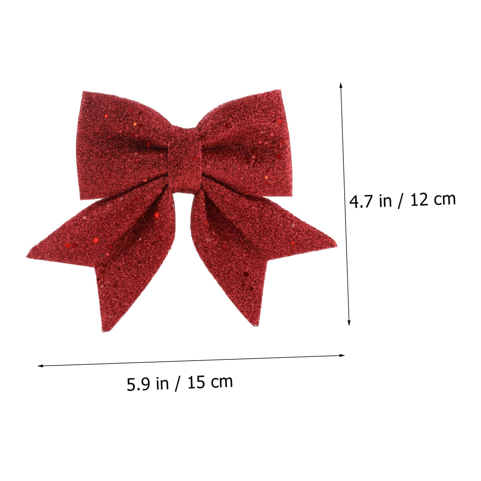 4piezas Lazos Navideños Polvo para Decorar Árboles De Navidad Adornos para Fiestas y Ventanas Diseño Brillante y Elegante
