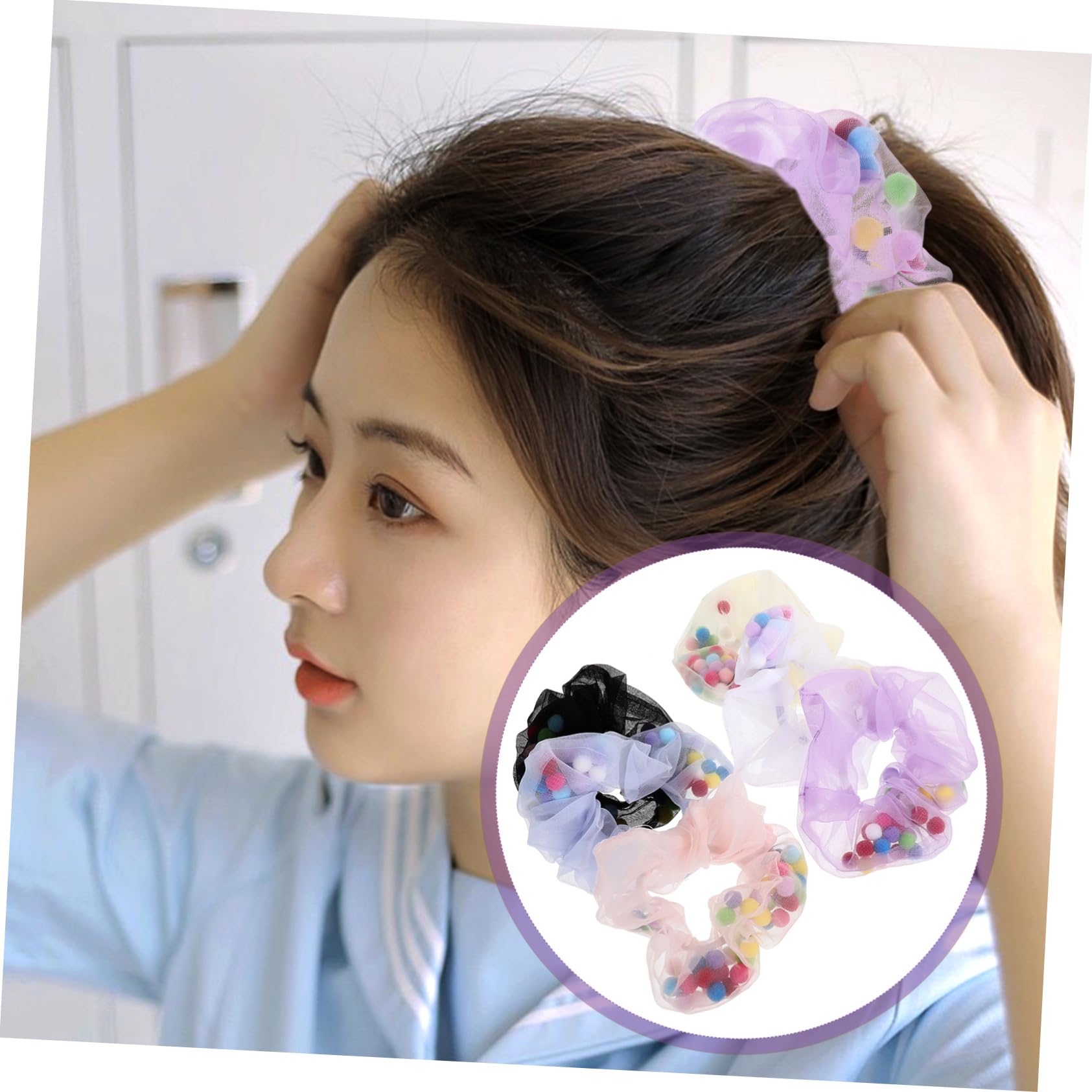 MAGICLULU 24piezas Scrunchies De Pelo Para Mujeres y De Cabello Elásticos Accesorios De Moda Para Peinados y Ocasiones Especiales