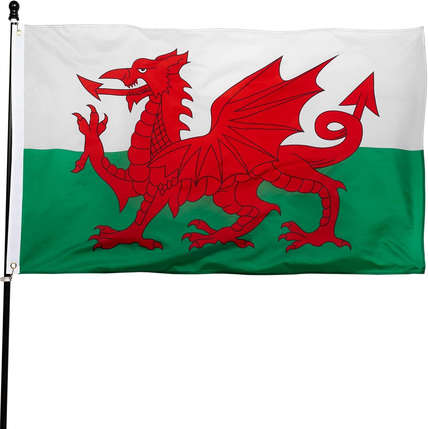 DANF Wales Flag 3x5 Ft Thick Polyester, Fade Resistant