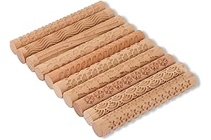 Textured Rolling Pins for Clay Enhance Your Pottery Creation