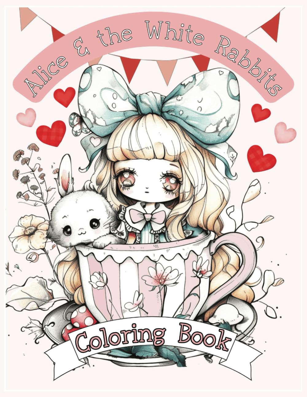 Alice & the White Rabbits Coloring Book: A Coloring Adventure in Wonderland
