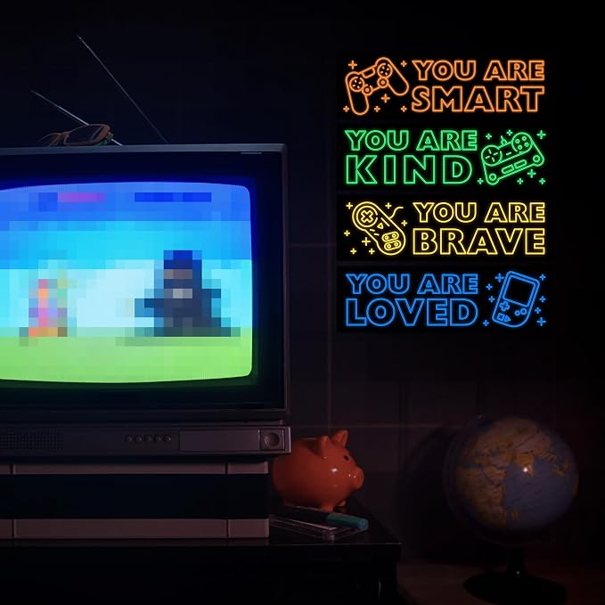 Vinilos decorativos Game Wall Decals Glow in The Dark para niños miniatura 2