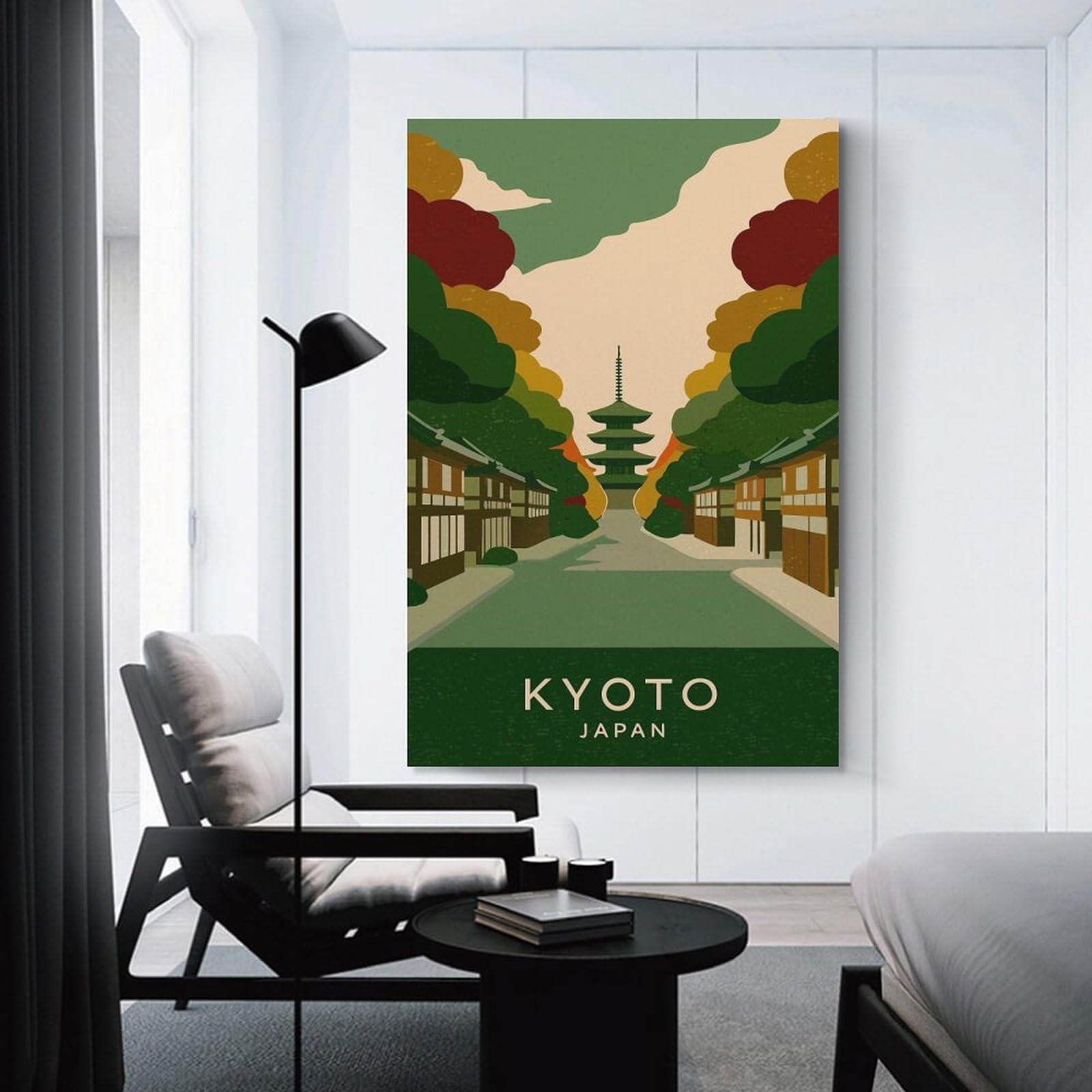 Junmoney Room Decor Wall Art Kyoto Japan Travel (4), 12x18inch(30x45cm), for Home Lounge, Bedroom Or Reading Nook, Eye Catching Artwork for Blank Walls