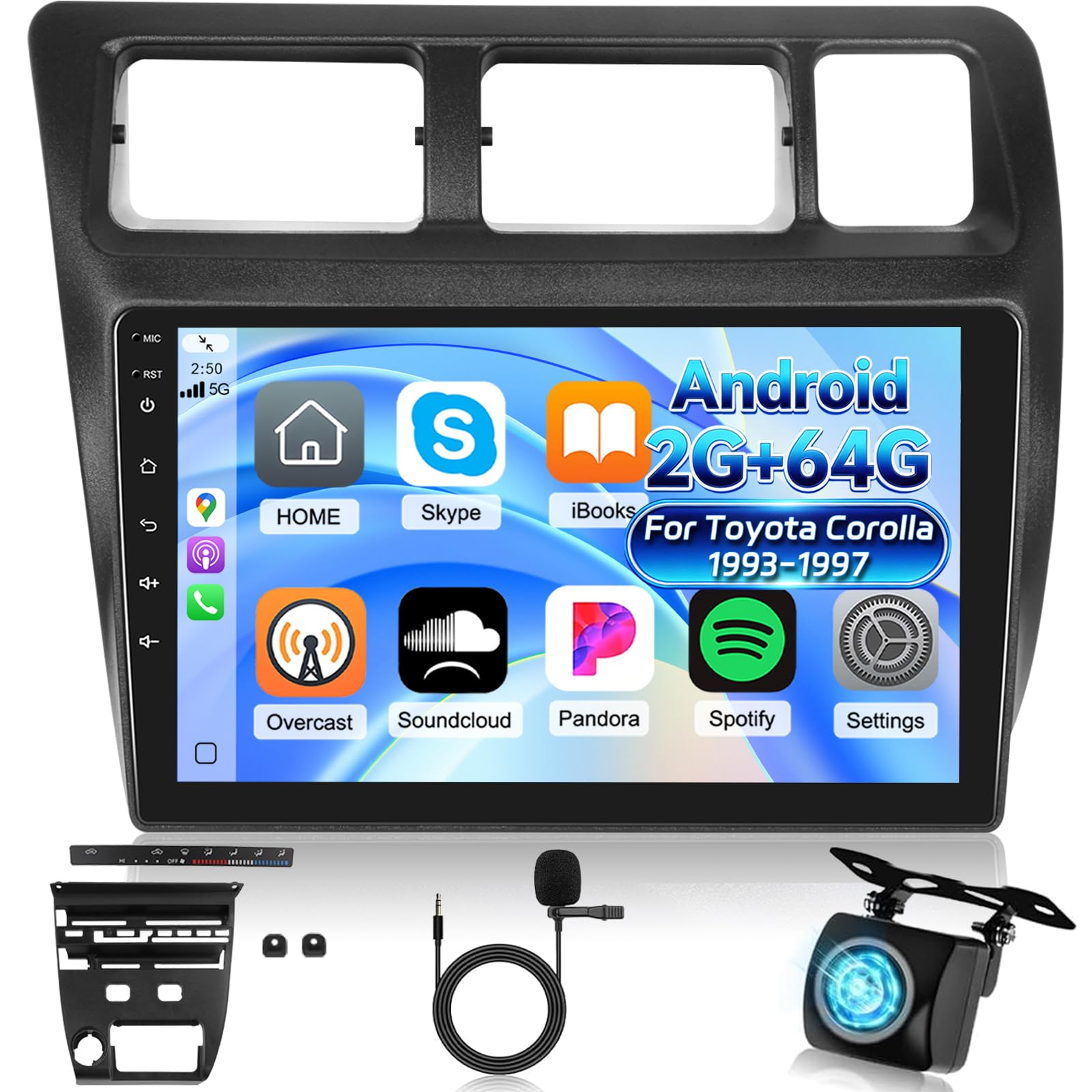 Amazon.com: Android Car Radio for Toyota Corolla 1993-1997 with