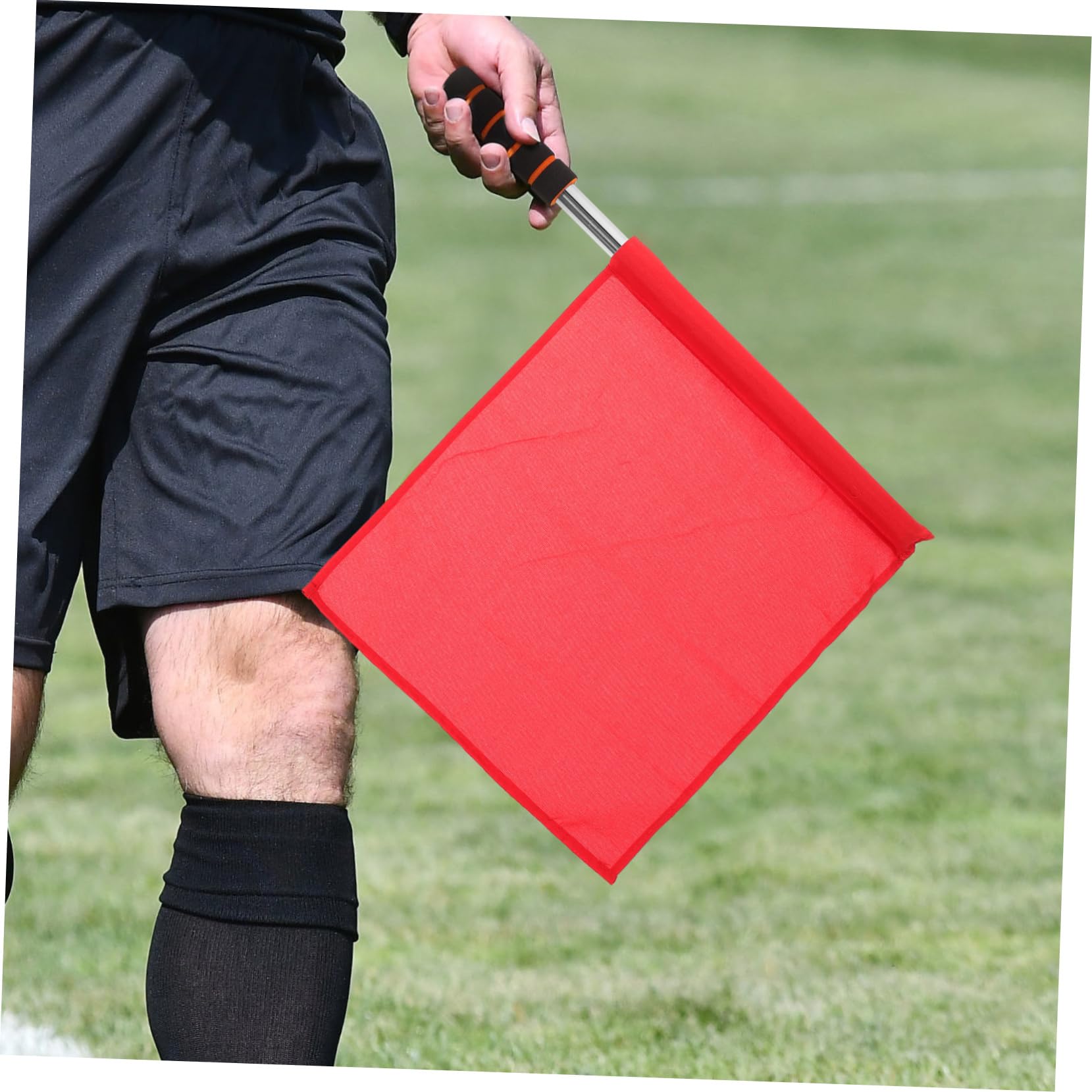 POPETPOP Multi-function Traffic Control Flags Red White Yellow Official Flags 3pcs Handheld Racing Sports Referee for Events