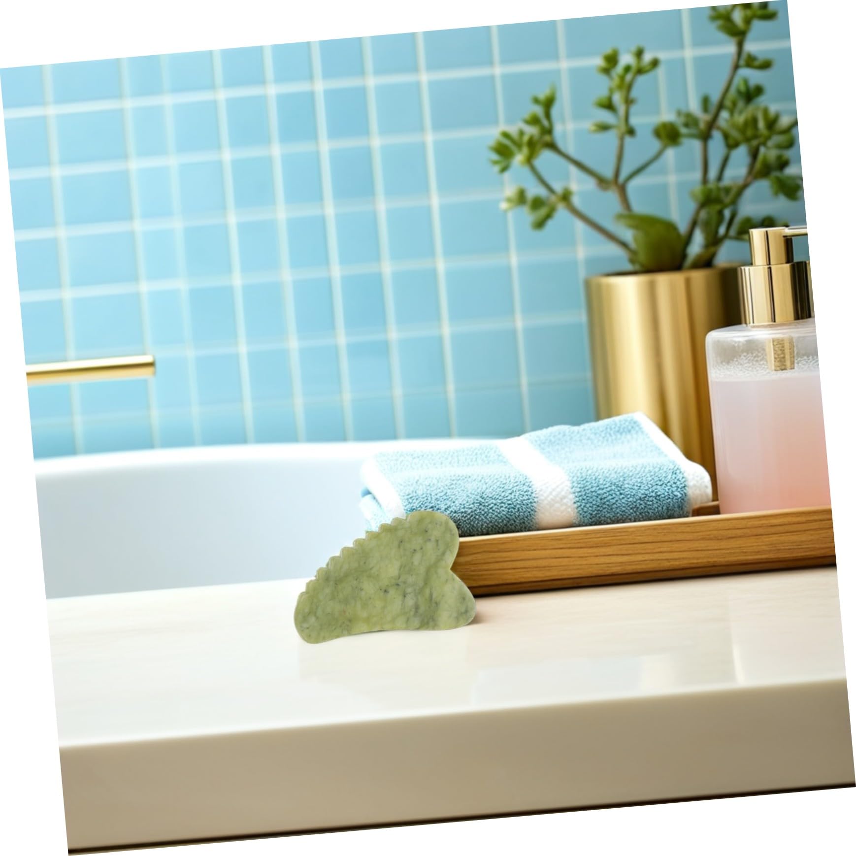 Beaupretty 3stücke Massage-schabbrett für Gesicht aus Jade Gesichts-gua-sha-stein mit Ergonomischem Design Gua-sha-werkzeug zur Hautpflege und Wellness Tragbar und Reisefreundlich Reduces