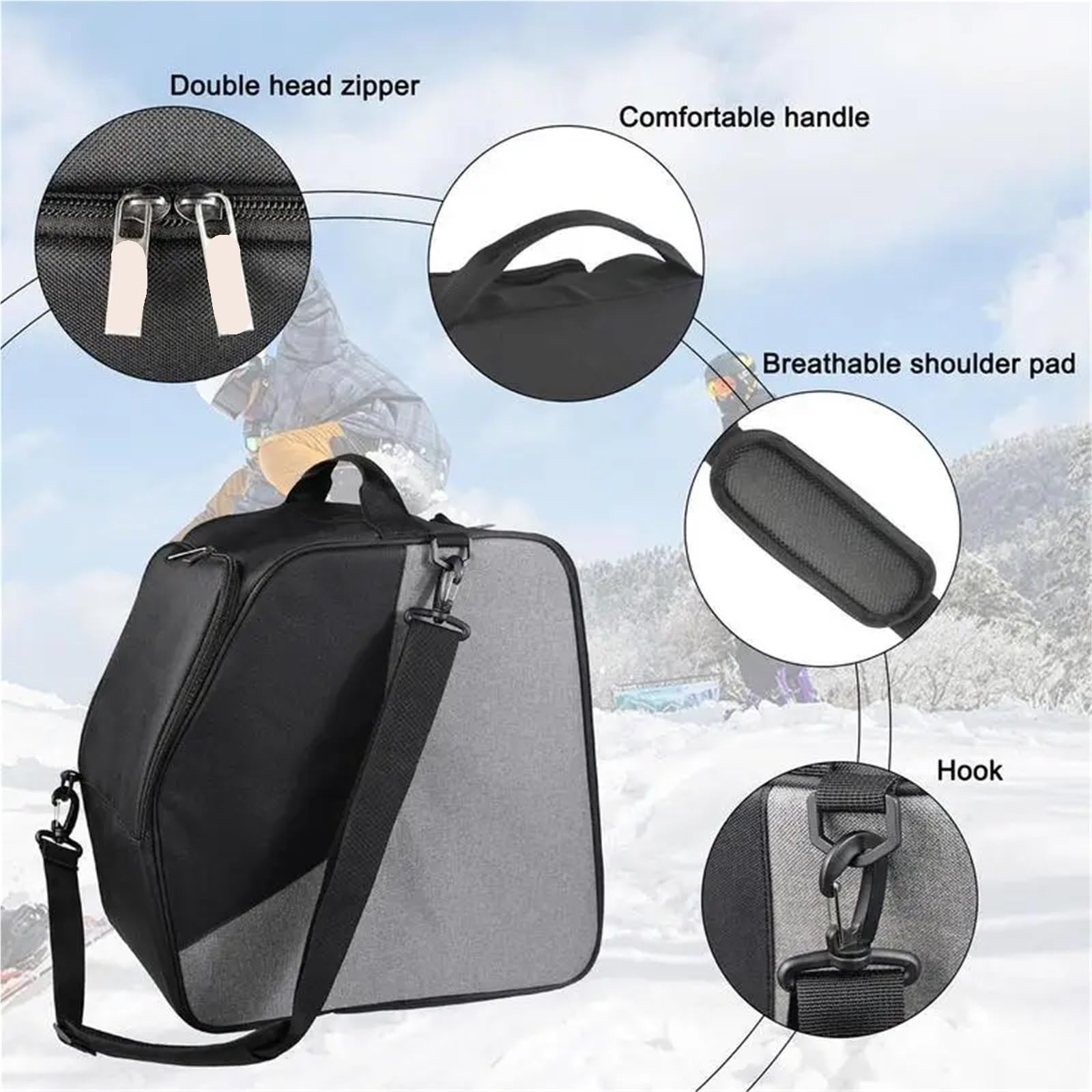 Schlittschuhtaschen Winter Schnee Ski Boot Tasche Leichte Skifahren Snowboarden Lagerung Tasche Wasserdichte Ski Helme Handschuhe Tasche Outdoor Sport Liefert Für Eislaufschuhe Und Inlineskate