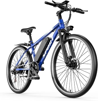 1500W Electric Bike for Adults Teens,65 Miles 28MPH Electric Mountain Bike with 48V 15Ah Removable Battery, Adjustable Seat,Cruise Control, Full Suspension,7-Speed UL Certified