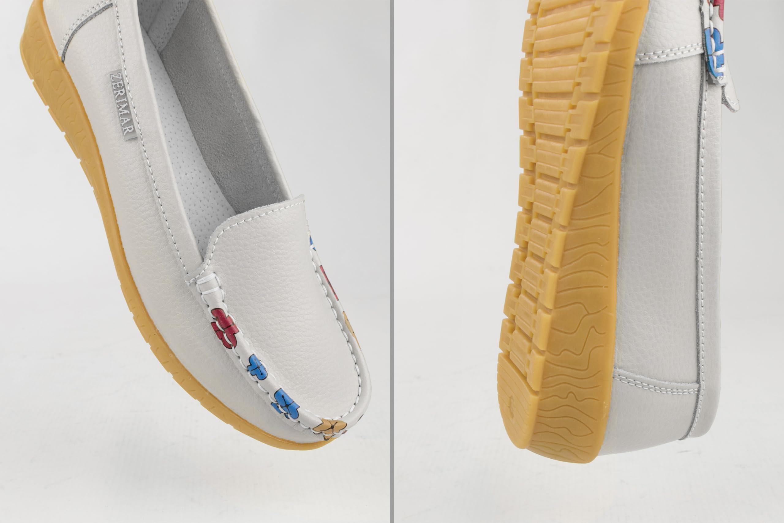 Zerimar Scarpe comode da Donna - Mocassini Donna in Pelle - Ballerine Donna per L'Estate - Scarpe estive da Donna - Mocassini Donna in Pelle - Eleganti e Confortevoli