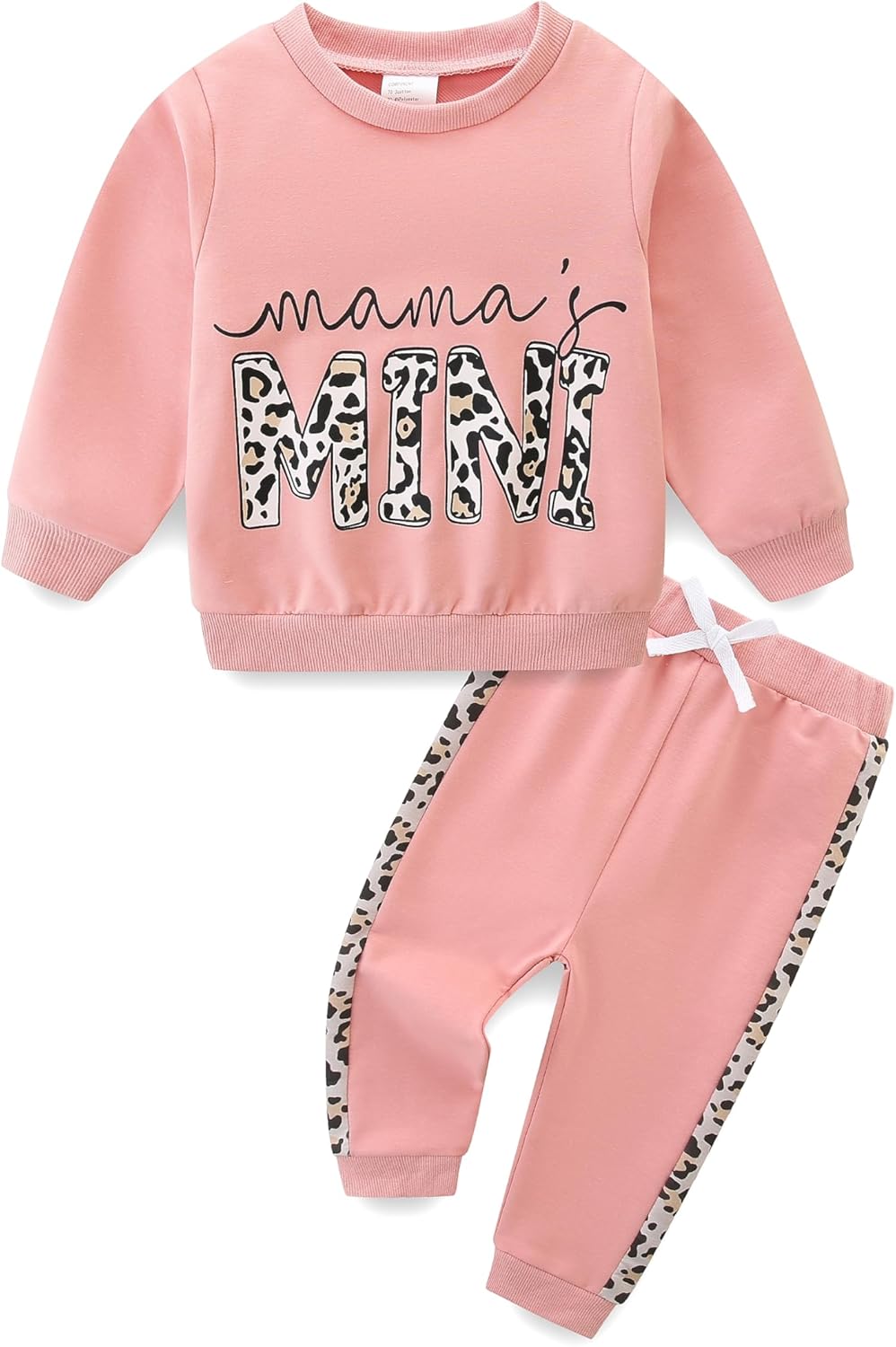 Toddler Baby Girl Clothes Fall Winter Long Sleeve Sweatshirt with Pants Set Girls Cute Print Outfits 6M-4Years