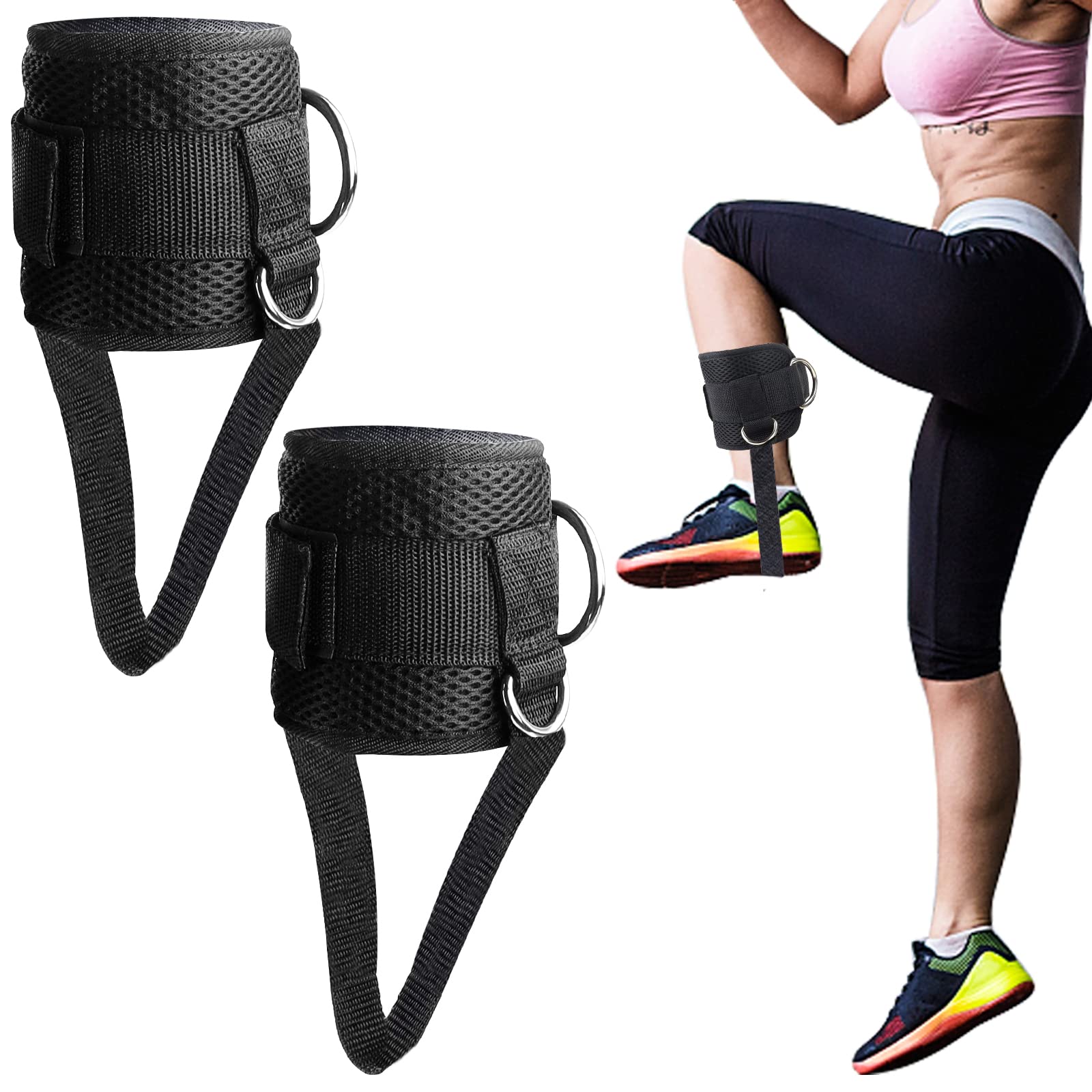 Buy QUTHZZHY Ankle Strap for Cable Machine, Adjustable Ankle Buckle