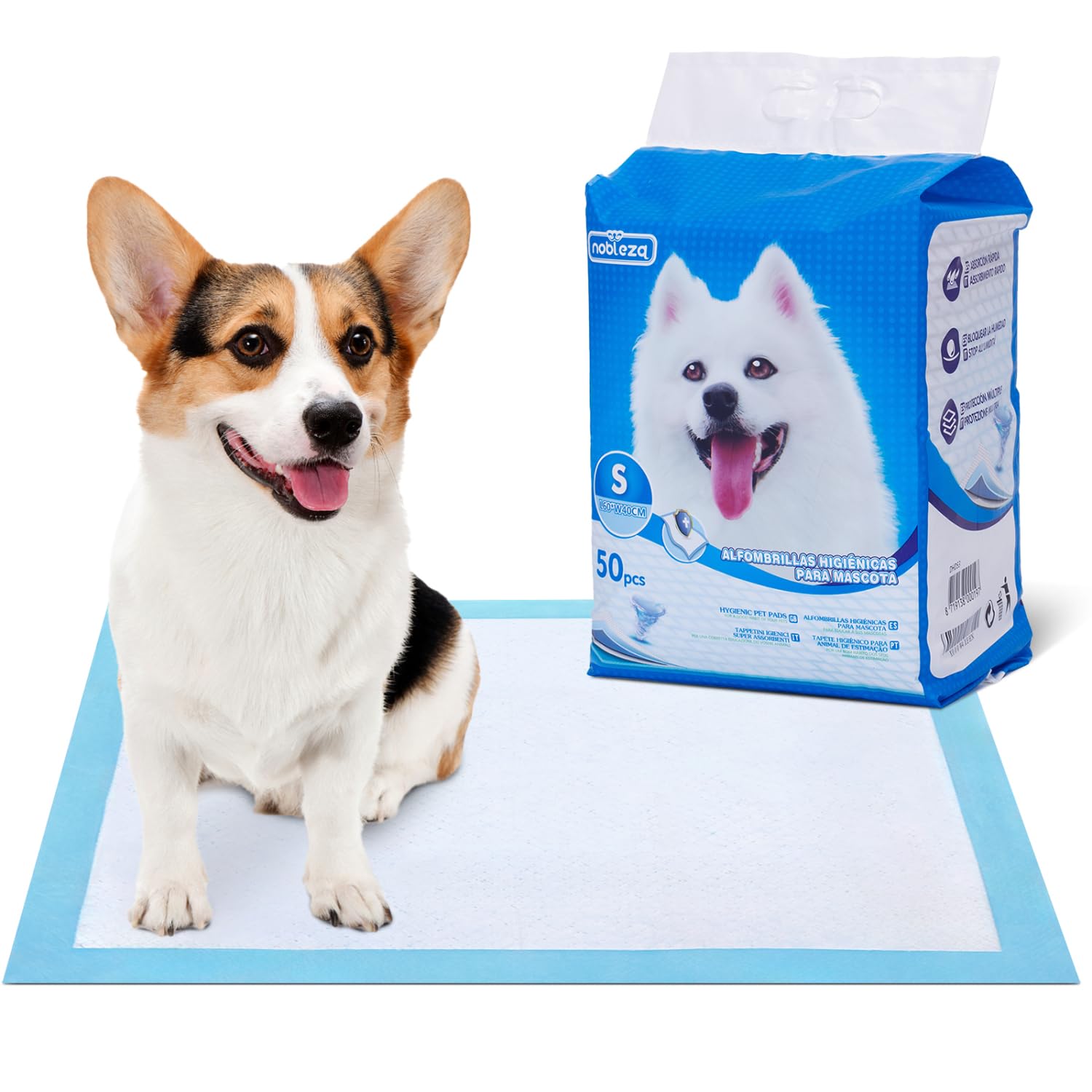 Nobleza Empapadores Perros Alfombrilla higiénica de Entrenamiento para Perros, Ultraabsorbente 40cm*60cm, 600 Unidades