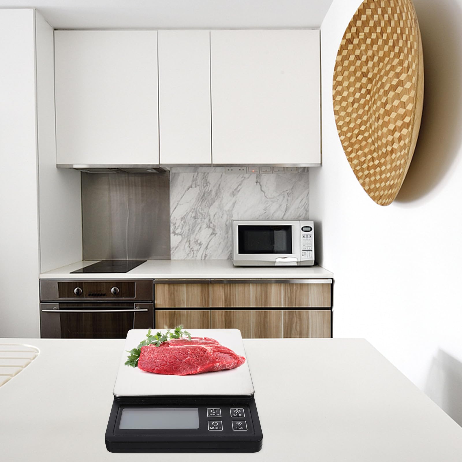 Báscula Digital de Sobremesa para Cocina y Horneado, Mini Portátil