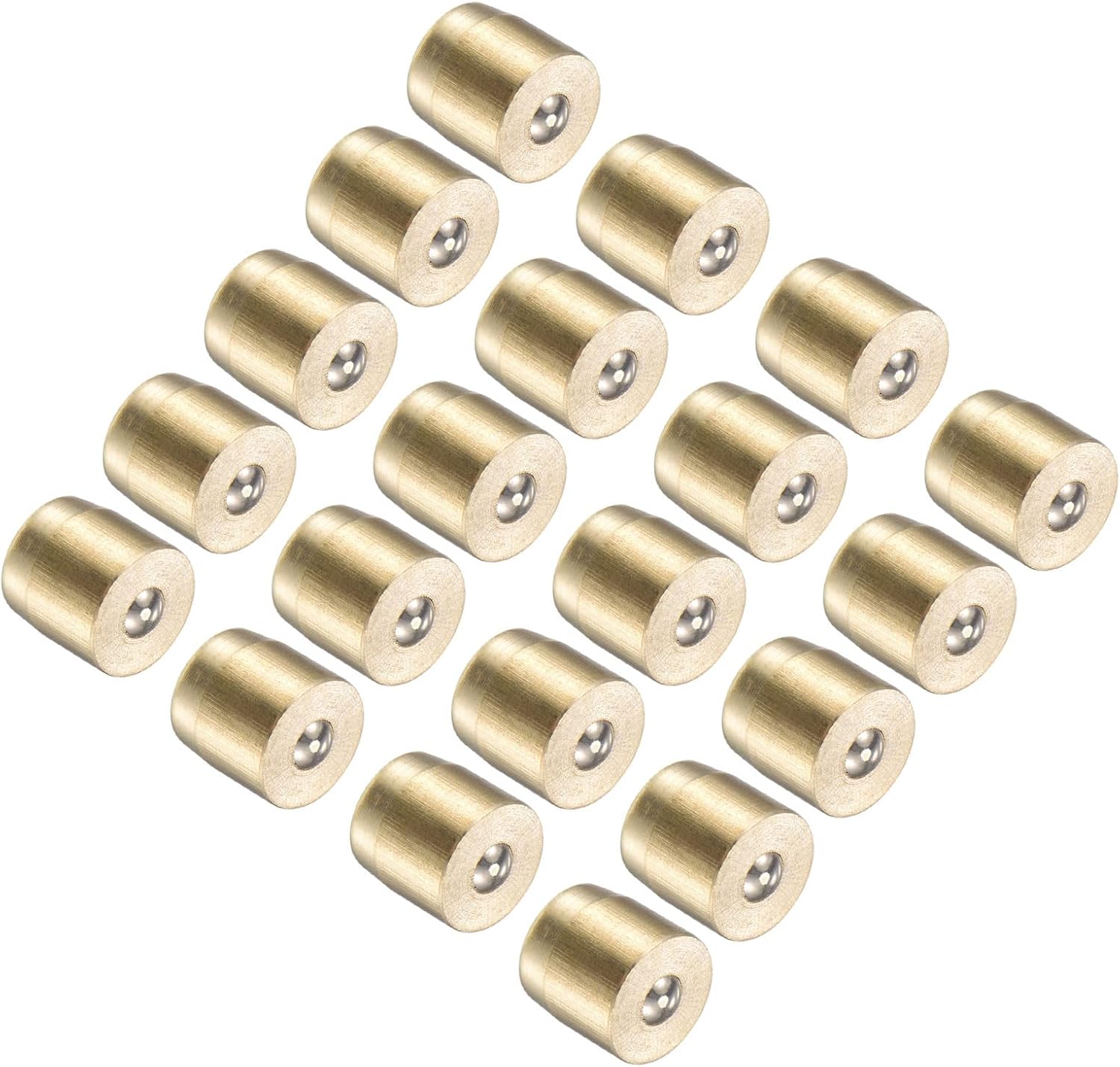 CoCud Brass Push Button Grease Oil Cup, 6x6mm Male Thread Brass