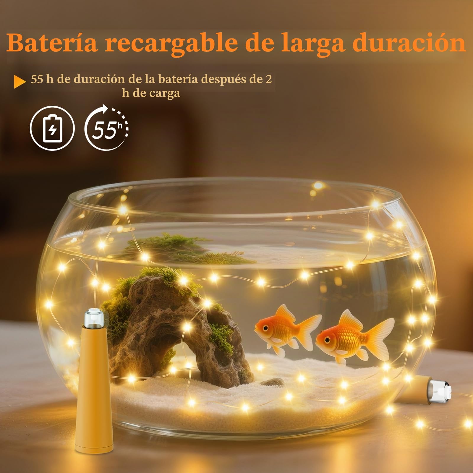 PChero Luces de botella de vino recargables por USB con corcho y temporizador remoto | Paquete de 10, 20 luces LED de 2 m, para manualidades, fiestas, bodas, Navidad, Halloween, festivales, decoración de bar
