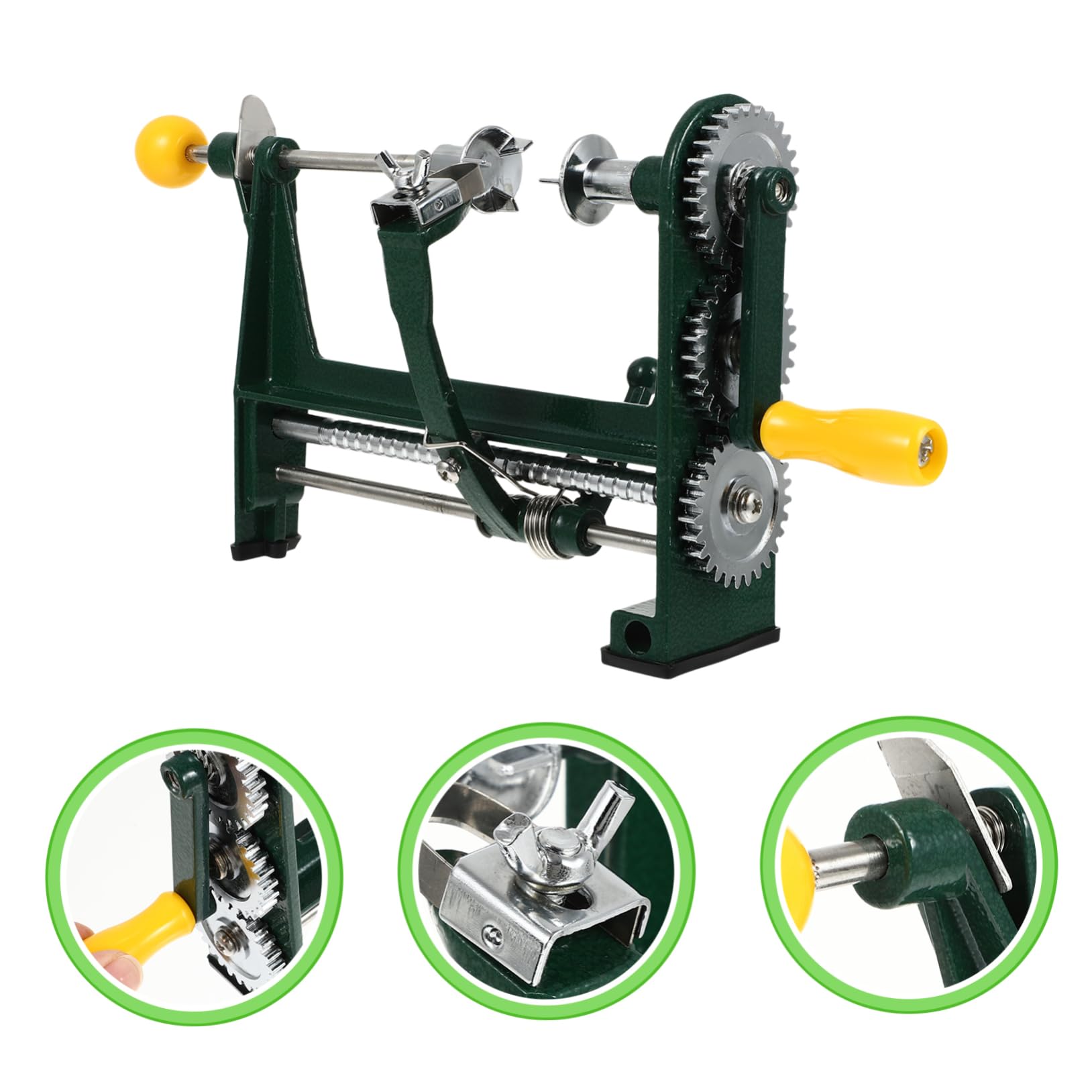 Sbucciatore Automatico Frutta Three in One Peeler Nero in Lega di Alluminio