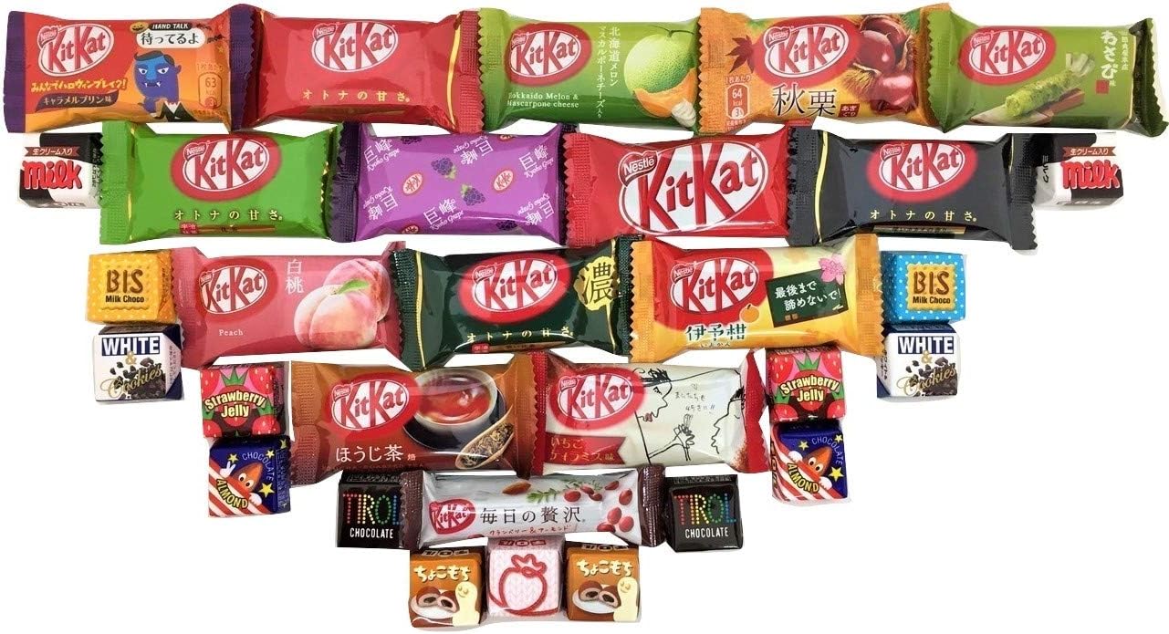 Japanese Kit Kat & Tirol 30 pc selection DIFFERENT FLAVORS assortment