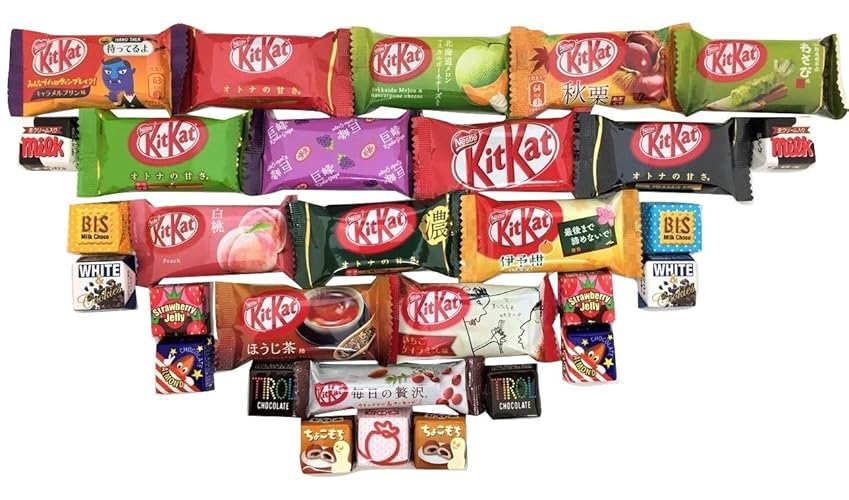 30 Japanese Kit Kat & Tirol Variety Pack Assortment (BOX) - Raspberry - 30 Piece Assortment